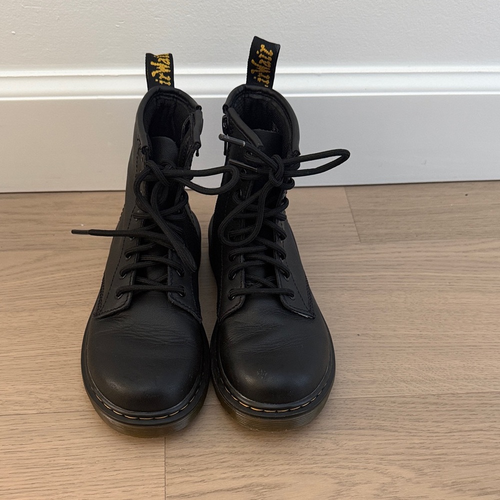 Dr. Martens Black Kids Boots